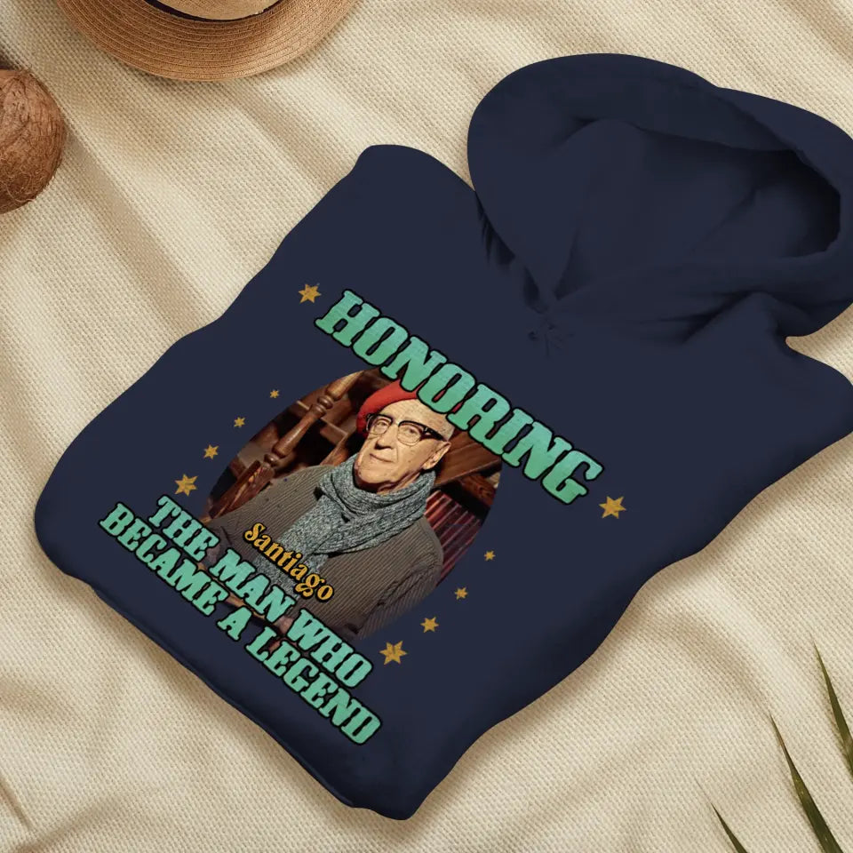 Honoring The Man - Custom Photo - Personalized Gifts For Grandpa - Sweater