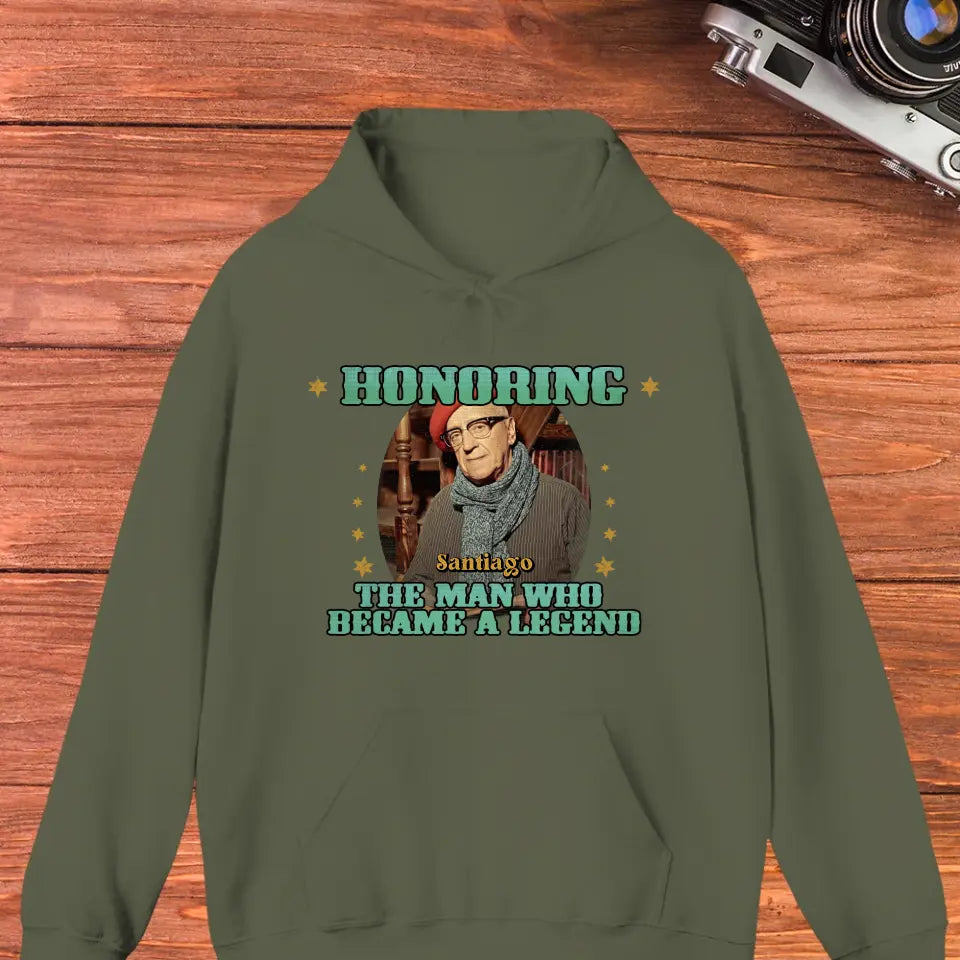 Honoring The Man - Custom Photo - Personalized Gifts For Grandpa - Sweater