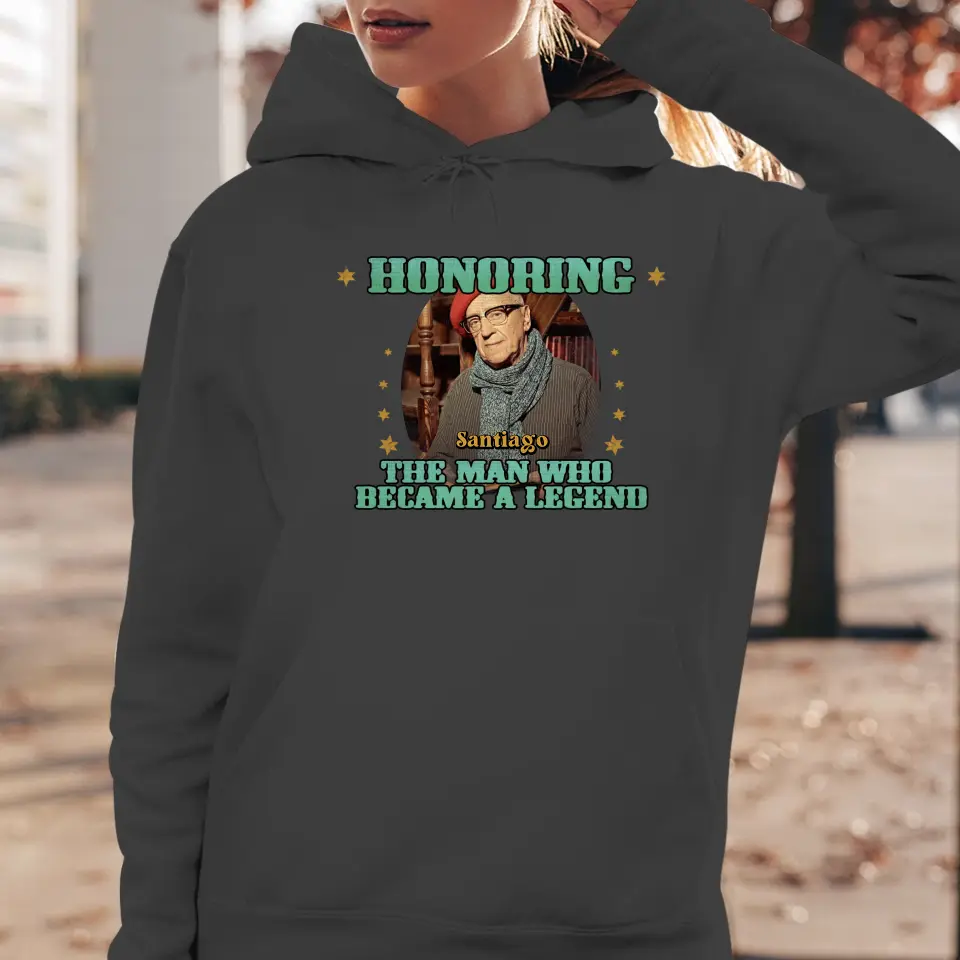 Honoring The Man - Custom Photo - Personalized Gifts For Grandpa - Sweater