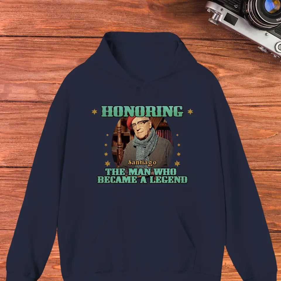 Honoring The Man - Custom Photo - Personalized Gifts For Grandpa - Sweater