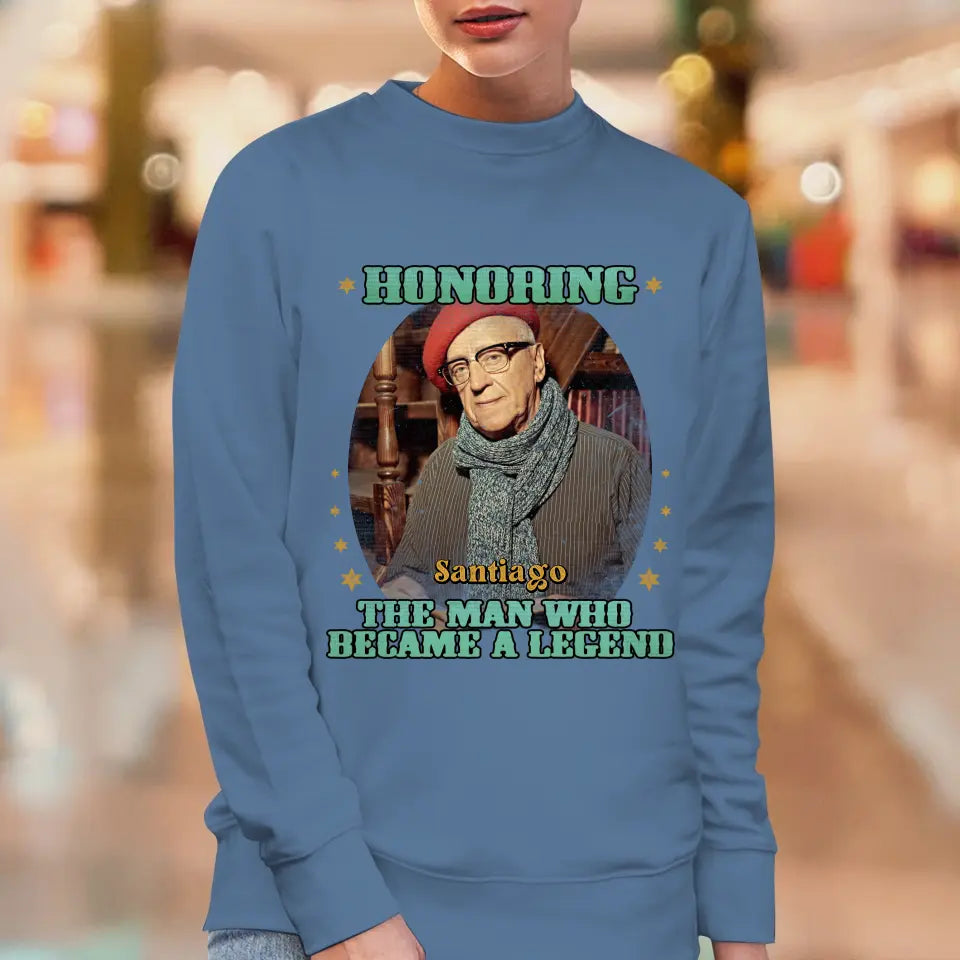 Honoring The Man - Custom Photo - Personalized Gifts For Grandpa - Sweater