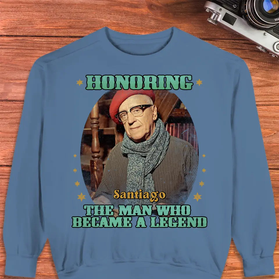 Honoring The Man - Custom Photo - Personalized Gifts For Grandpa - Hoodie