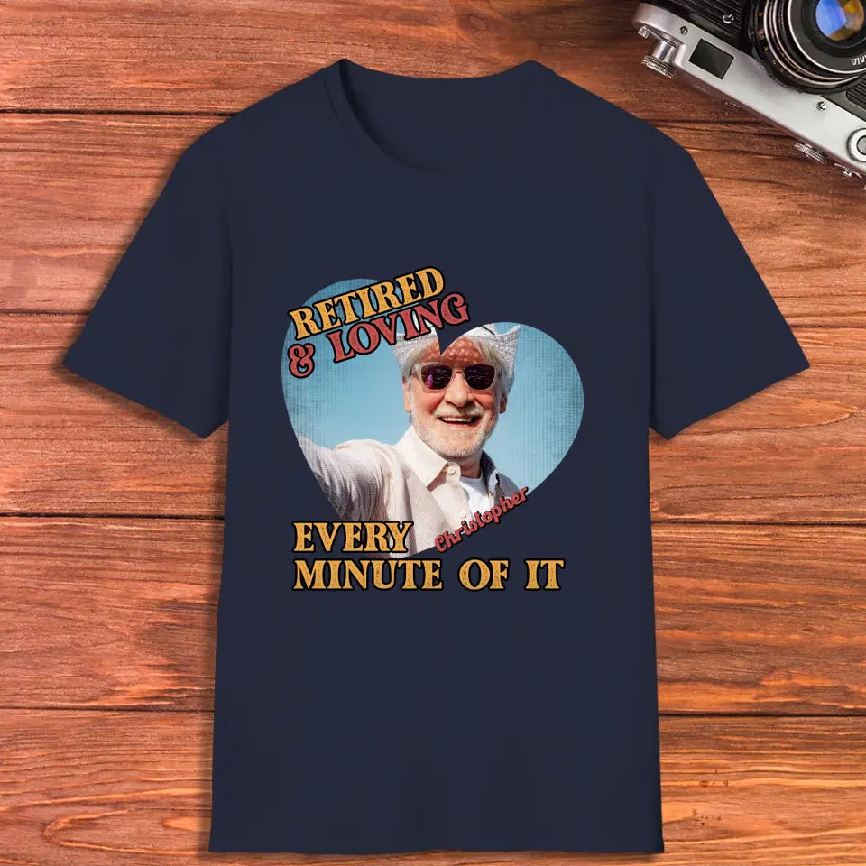 Retired And Loving - Custom Photo - Personalized Gifts For Grandpa - Sweater