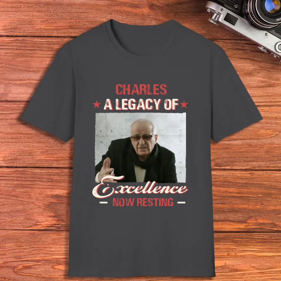 A Legacy Of Excellence Now Resting - Custom Photo - Personalized Gifts For Grandpa - Sweater