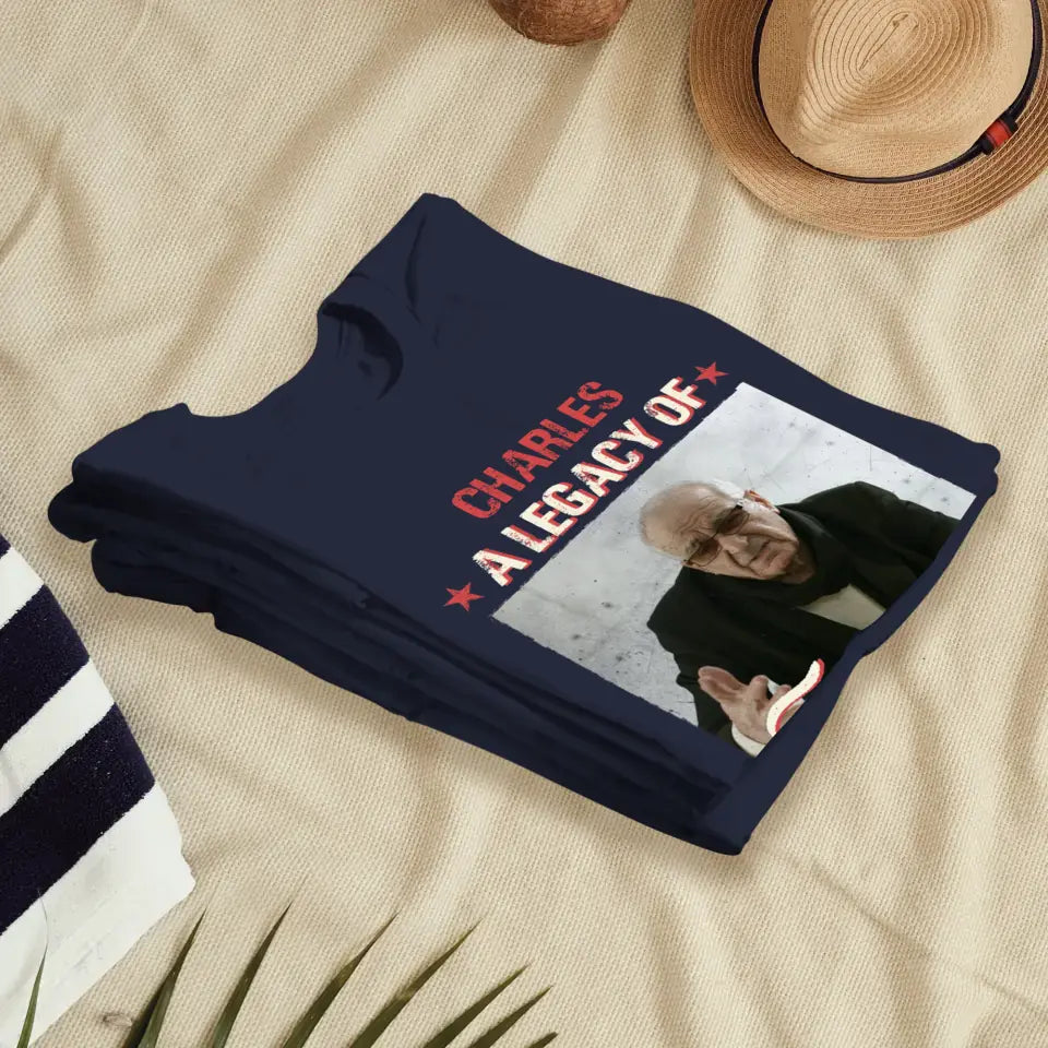 A Legacy Of Excellence Now Resting - Custom Photo - Personalized Gifts For Grandpa - Sweater