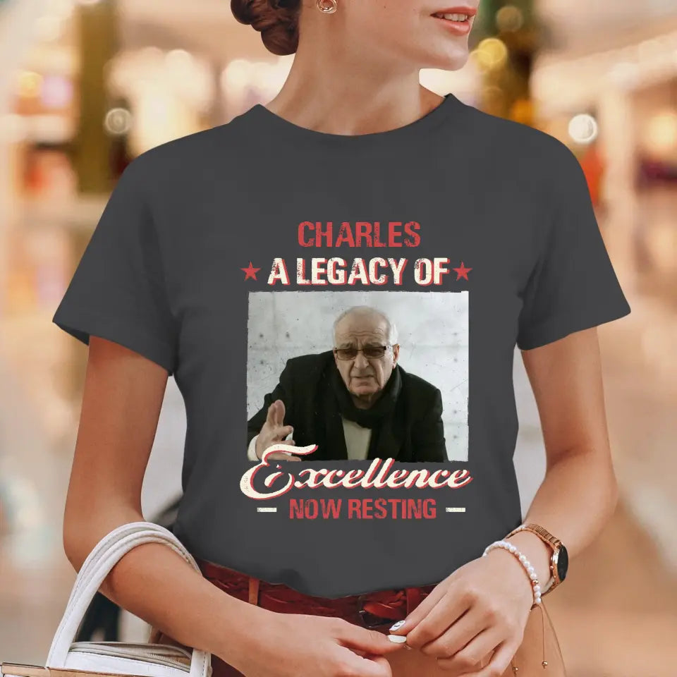 A Legacy Of Excellence Now Resting - Custom Photo - Personalized Gifts For Grandpa - Sweater