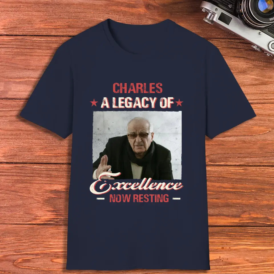 A Legacy Of Excellence Now Resting - Custom Photo - Personalized Gifts For Grandpa - Sweater