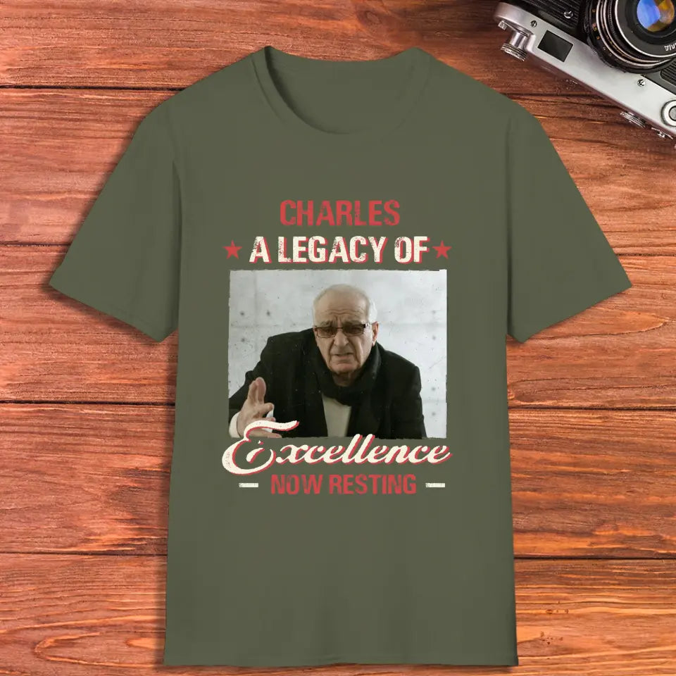 A Legacy Of Excellence Now Resting - Custom Photo - Personalized Gifts For Grandpa - Sweater