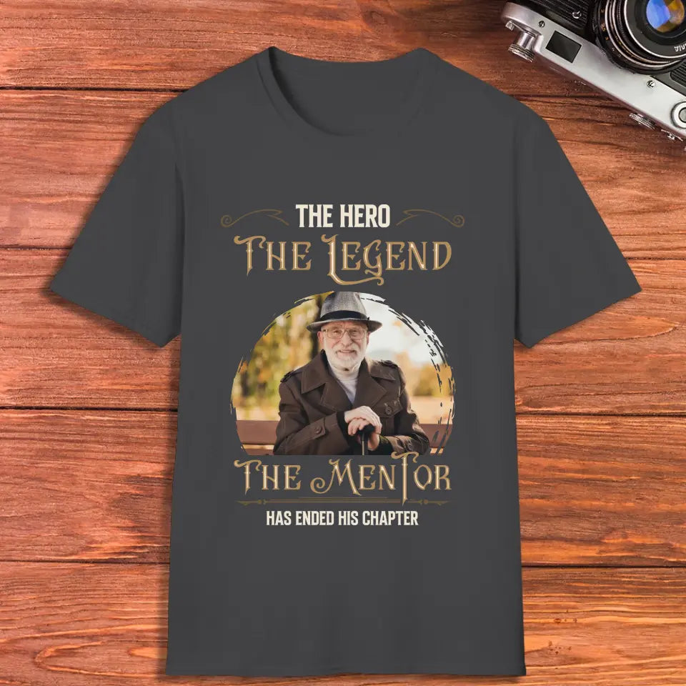 The Hero The Legend - Custom Photo - Personalized Gifts For Grandpa - Sweater