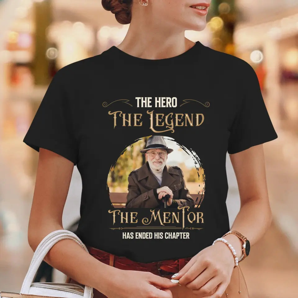 The Hero The Legend - Custom Photo - Personalized Gifts For Grandpa - Sweater