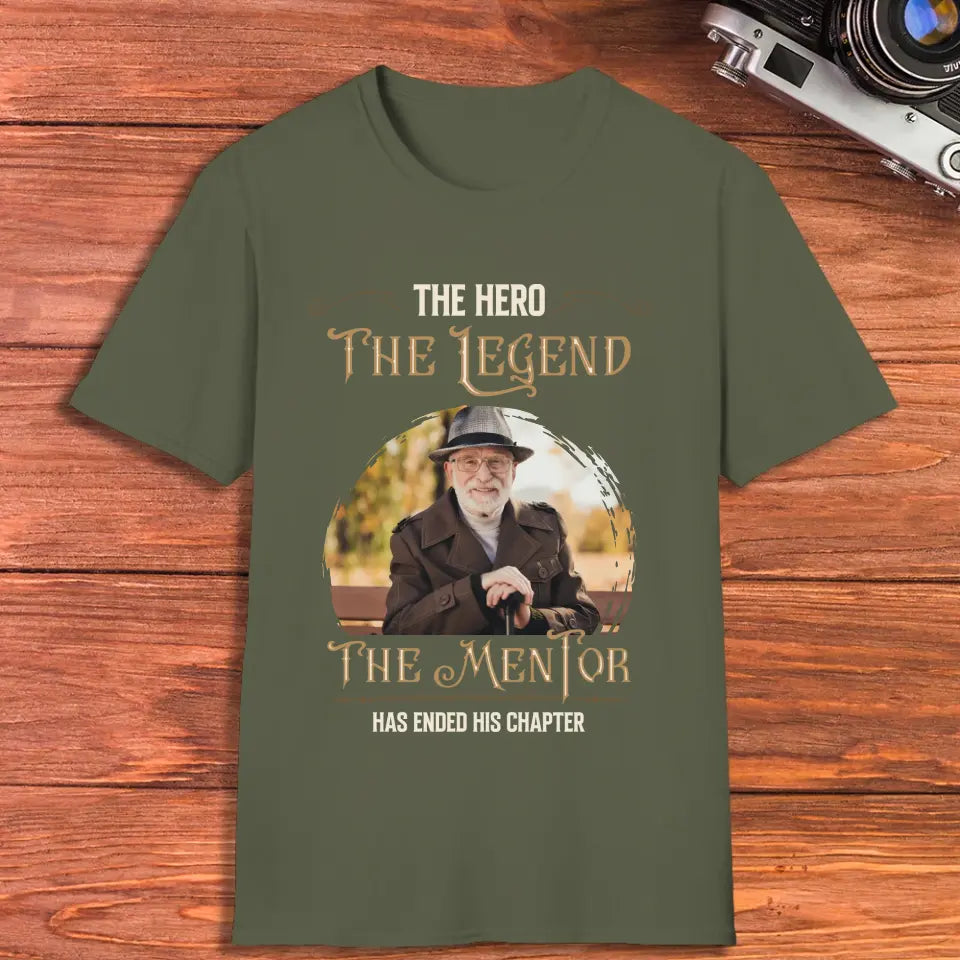 The Hero The Legend - Custom Photo - Personalized Gifts For Grandpa - Sweater