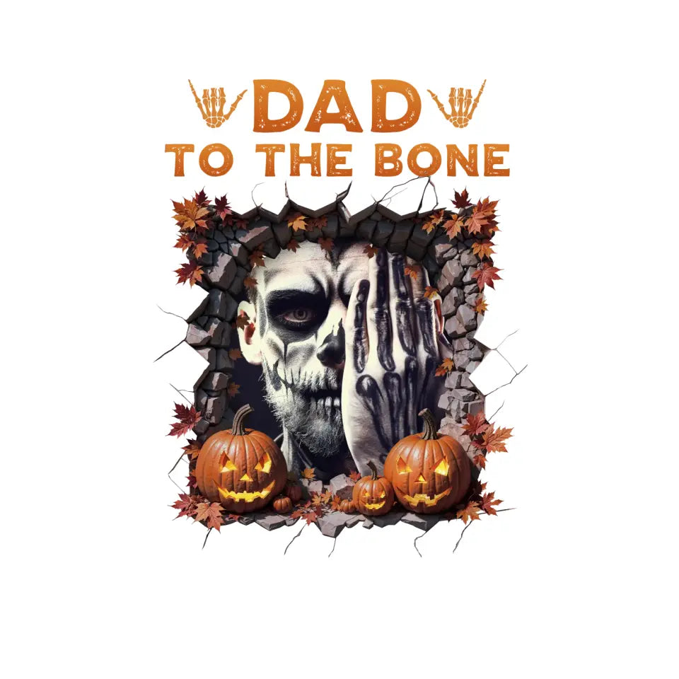 Dad To The Bone - Custom Photo - Personalized Gifts For Dad - Hoodie