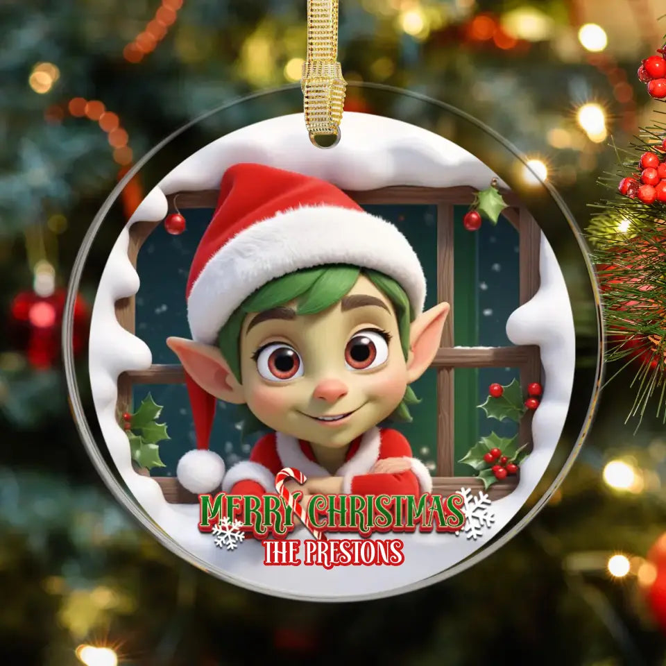 Goblin Christmas - Custom Background - Ornament