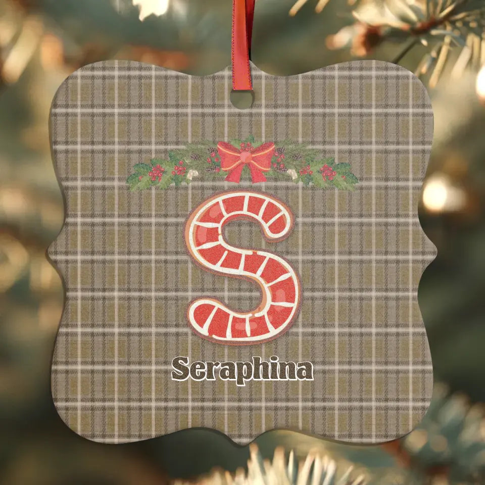 Christmas Tree Alphabet - Custom Name - Ornament