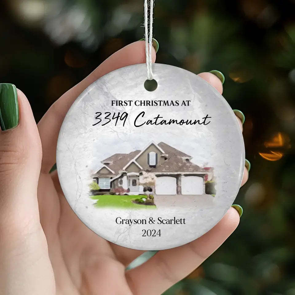 First House Together - Custom Photo - Ornament