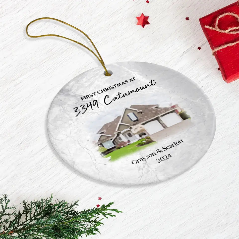 First House Together - Custom Photo - Ornament