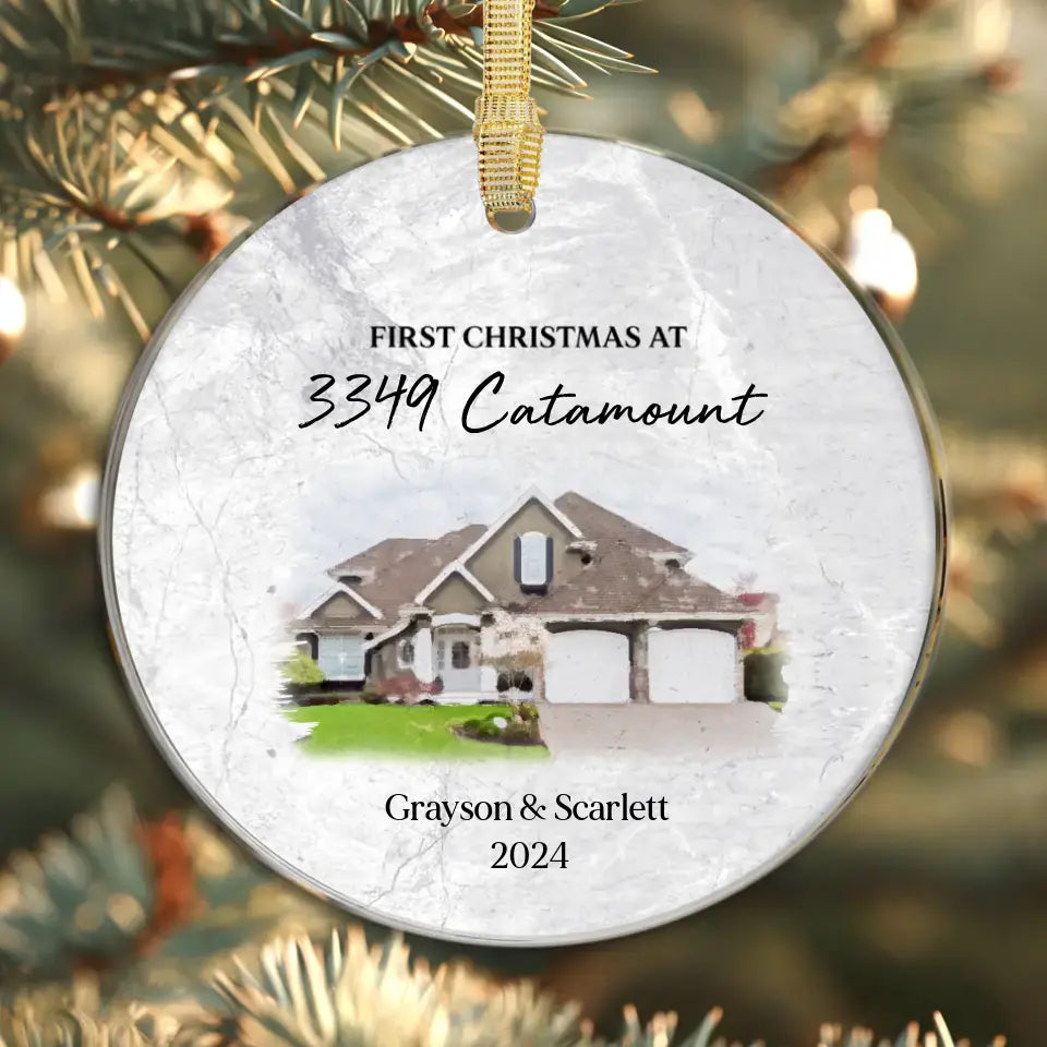 First House Together - Custom Photo - Ornament