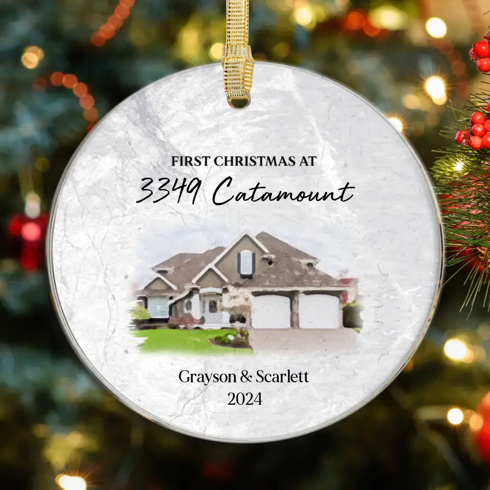 First House Together - Custom Photo - Ornament