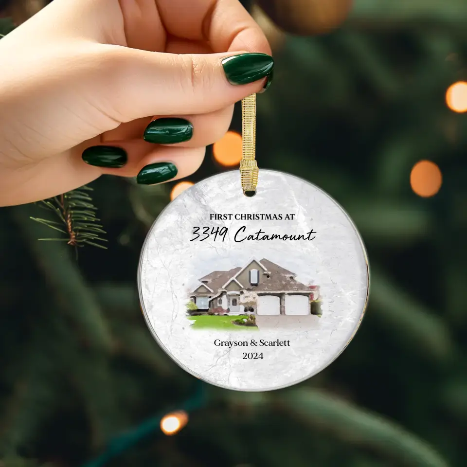 First House Together - Custom Photo - Ornament