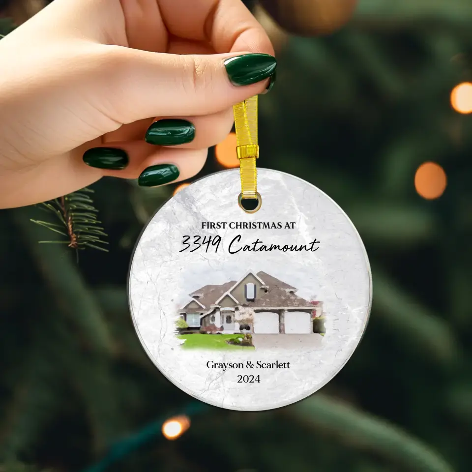 First House Together - Custom Photo - Ornament