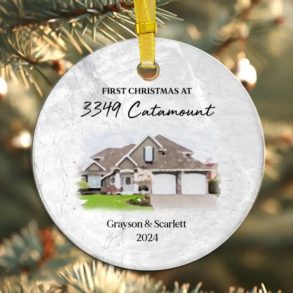 First House Together - Custom Photo - Ornament