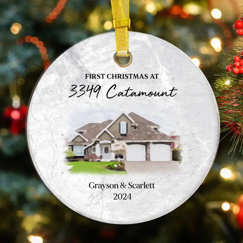 First House Together - Custom Photo - Ornament