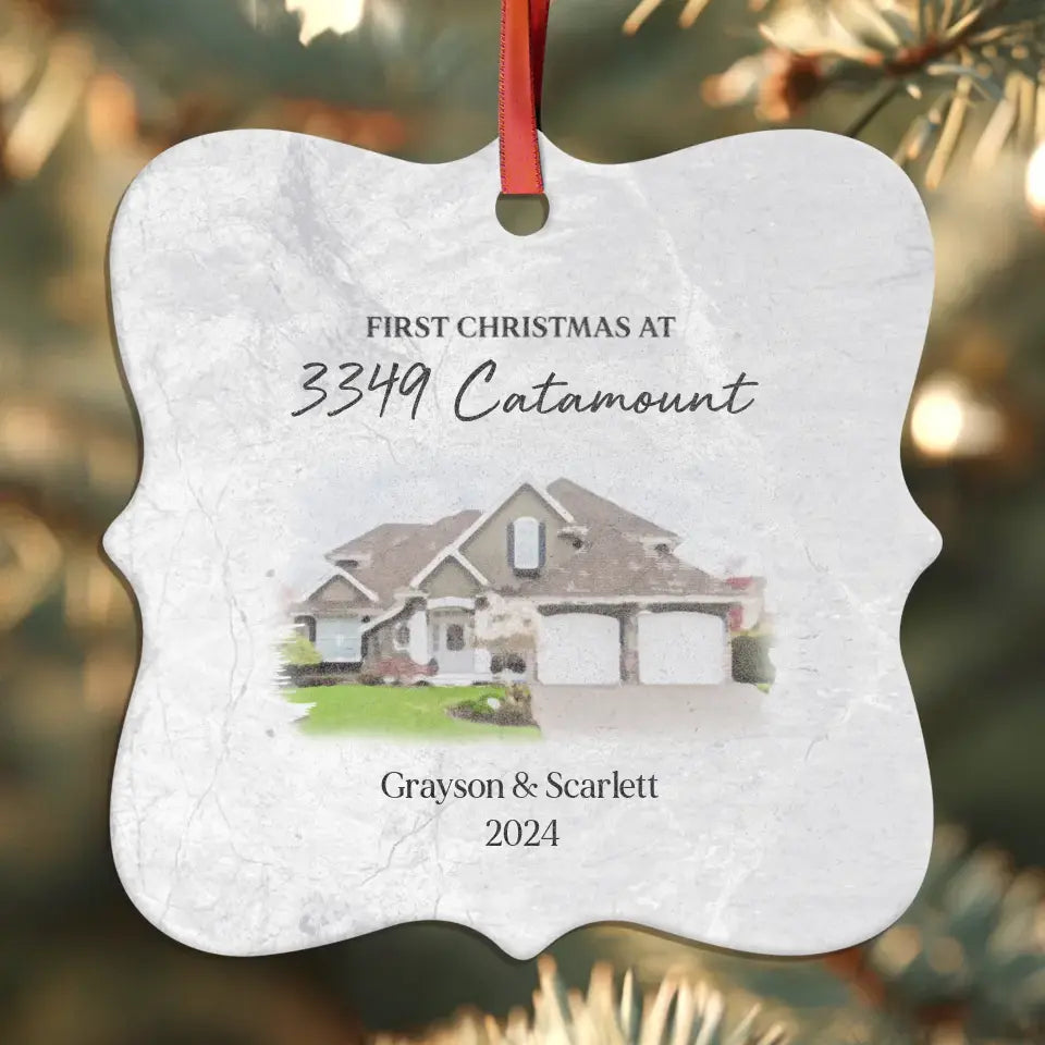 First House Together - Custom Photo - Ornament