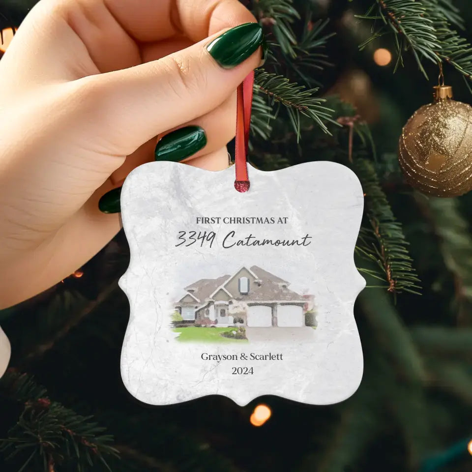 First House Together - Custom Photo - Ornament