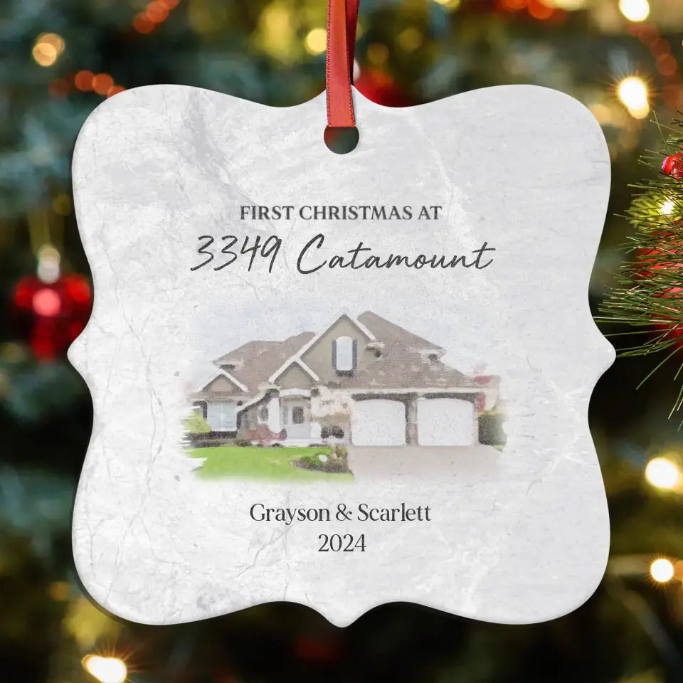 First House Together - Custom Photo - Ornament