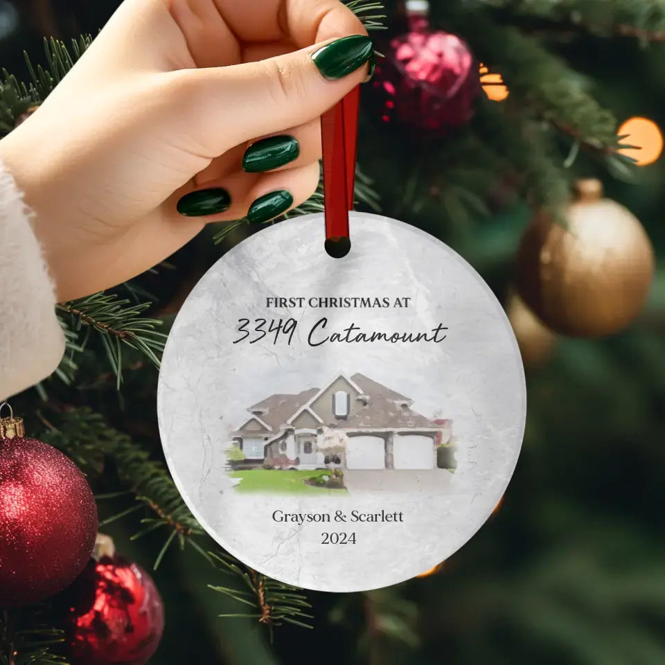 First House Together - Custom Photo - Ornament