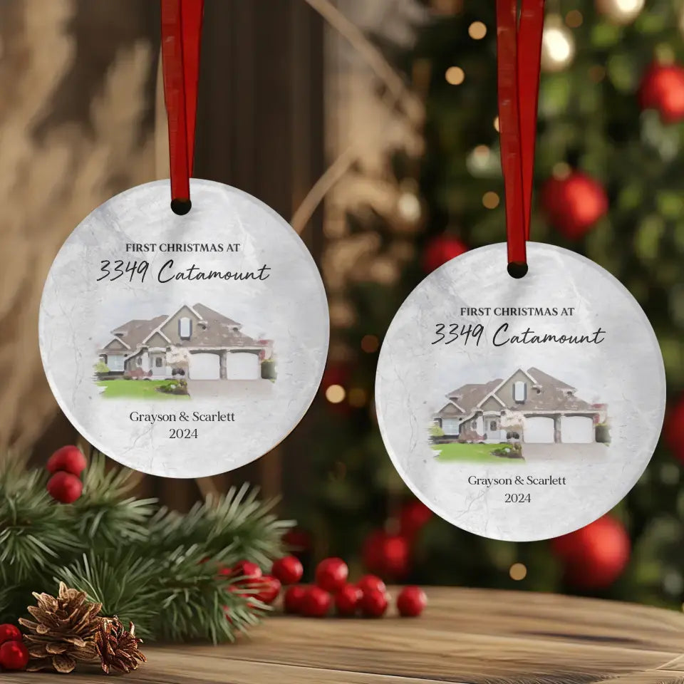 First House Together - Custom Photo - Ornament