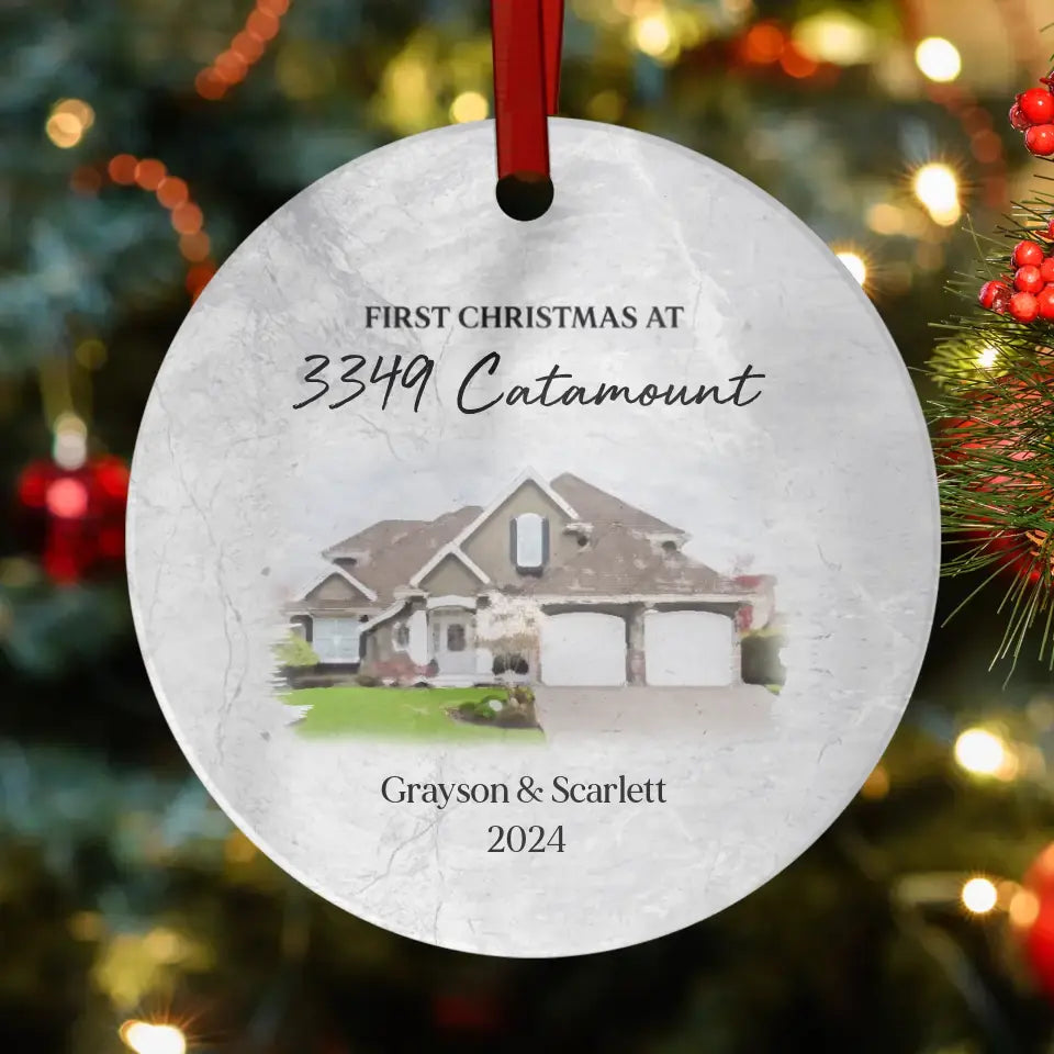 First House Together - Custom Photo - Ornament