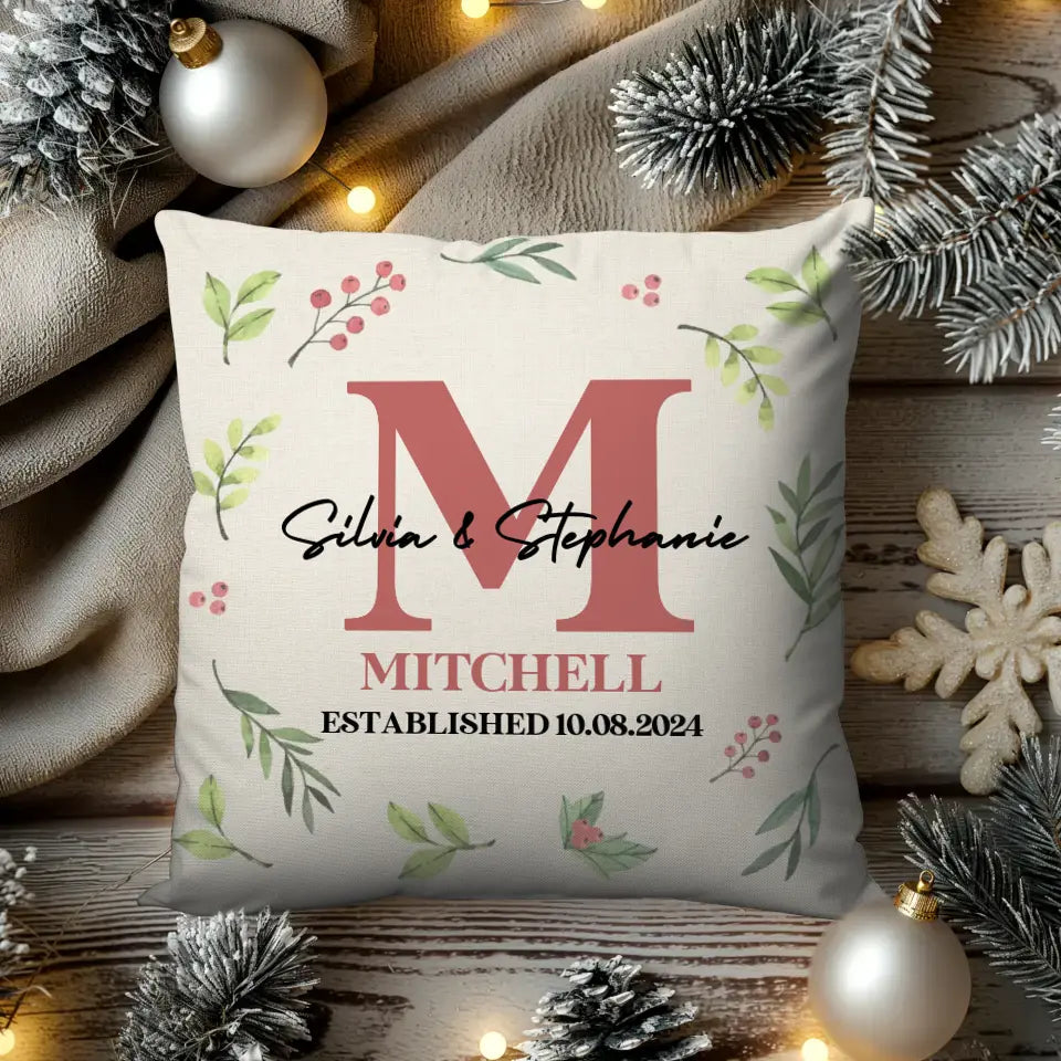 Christmas Together - Custom Name - Pillow