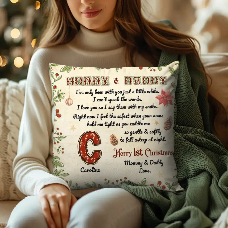 Mom And Daddy - Custom Name - Pillow