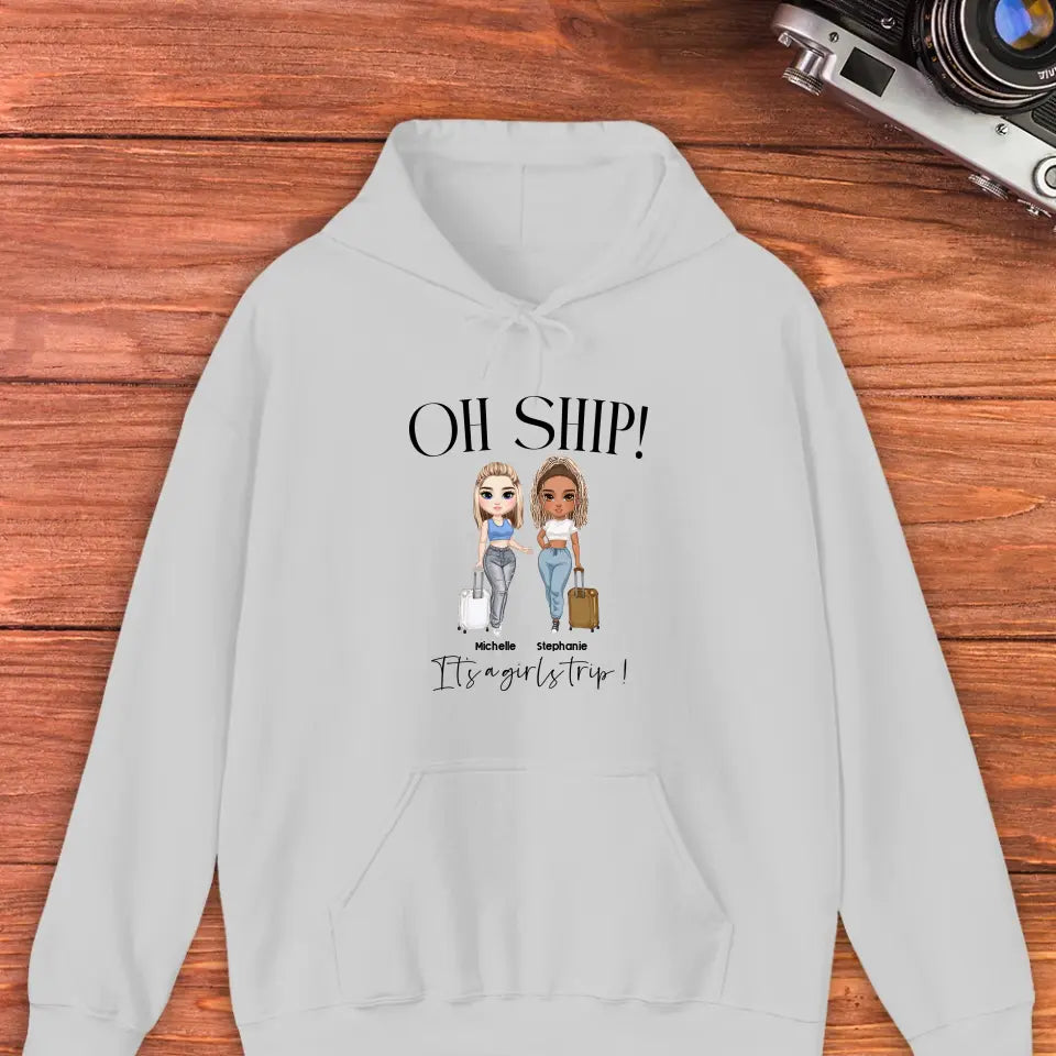 Oh Ship It's A Girls Trip - Personalized Gifts For Besties - Unisex T-shirt