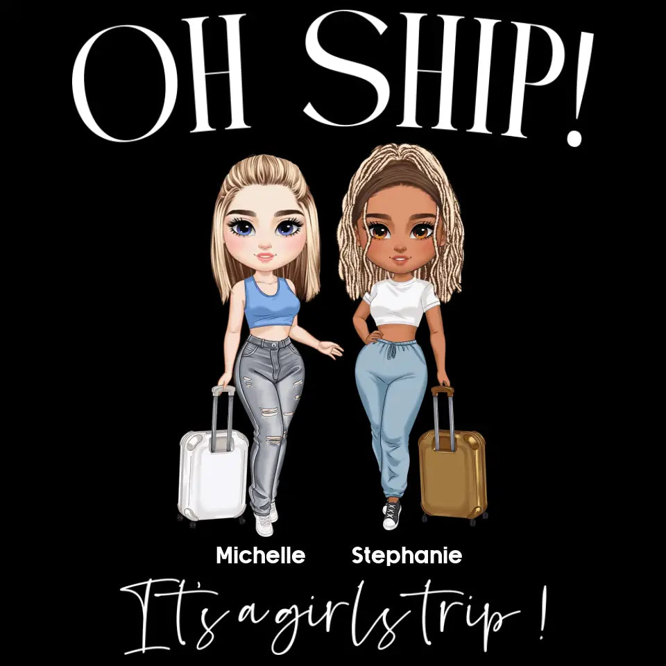 Oh Ship - Custom Character - Personalized Gift For Bestie - Sweater