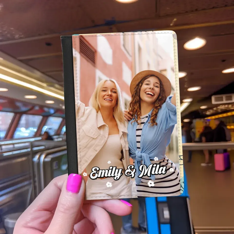 Girl Trip A - Custom Photo - Personalized Gift For Bestie - Passport Cover from PrintKOK costs $ 39.99