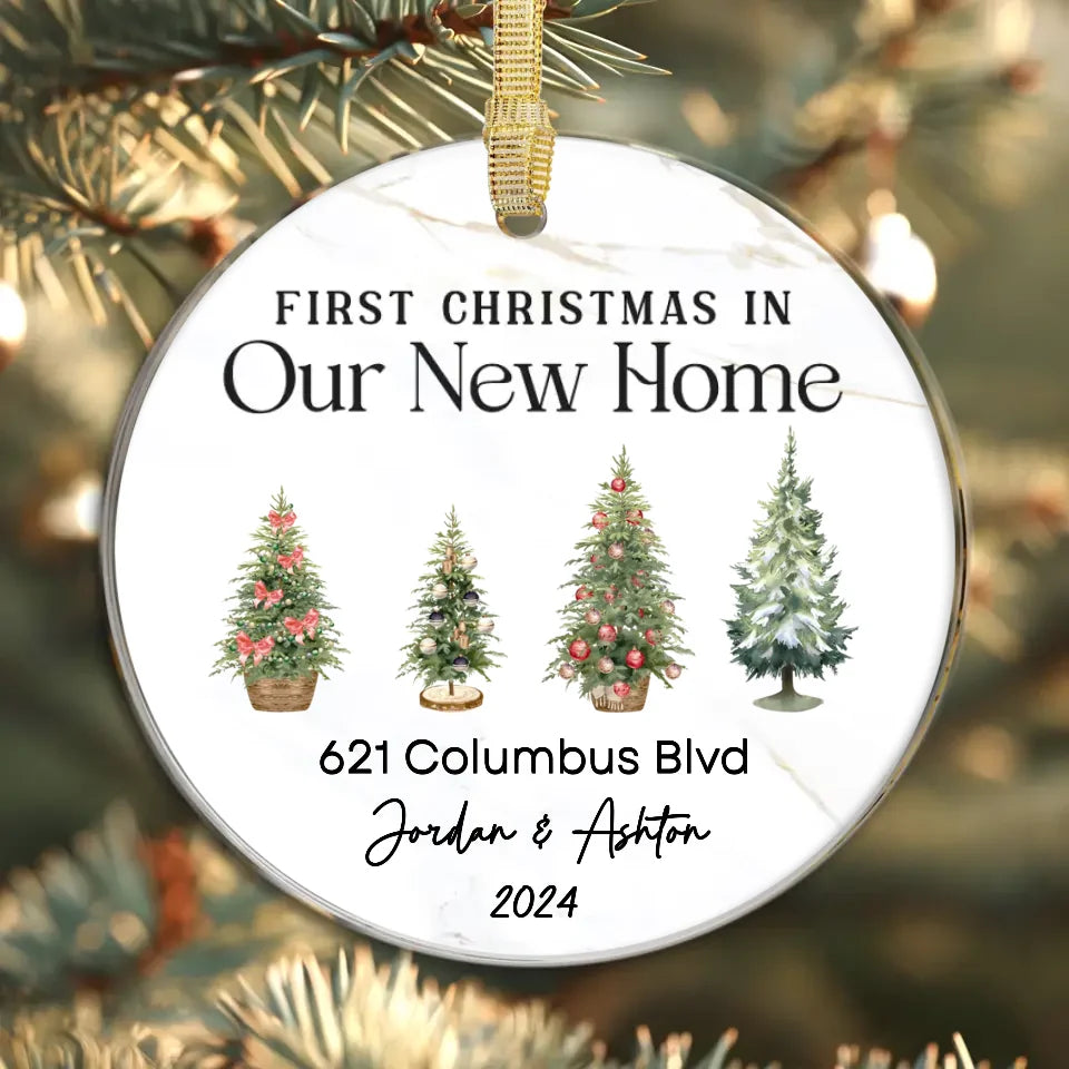 Our New Home - Custom Christmas Tree - Ornament