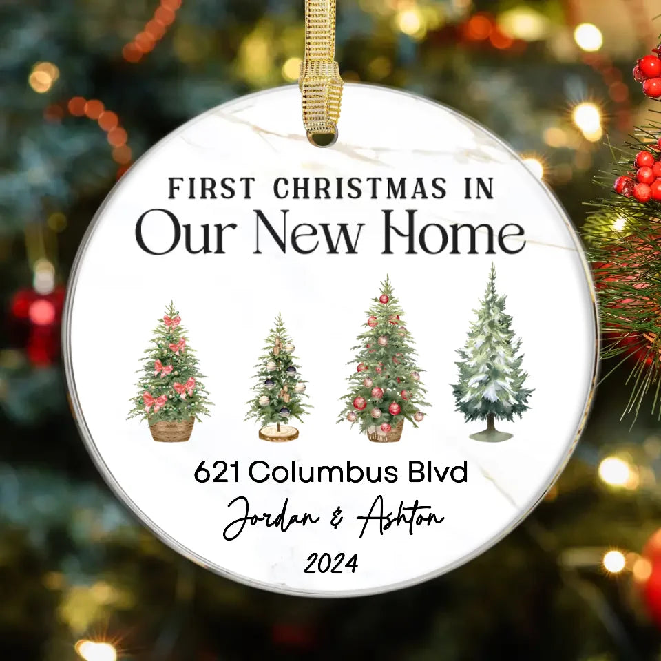 Our New Home - Custom Christmas Tree - Ornament