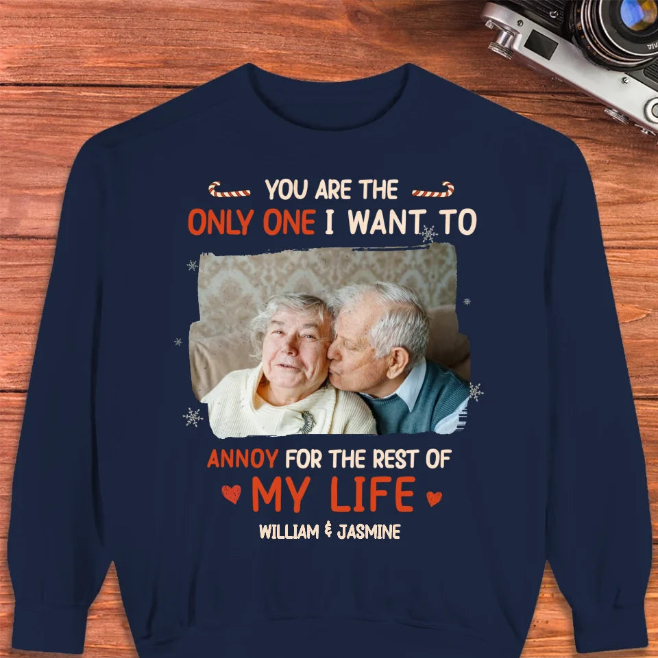 You Are The Only One I Want To - Custom Photo - Personalized Gift For Couples - Unisex Sweater