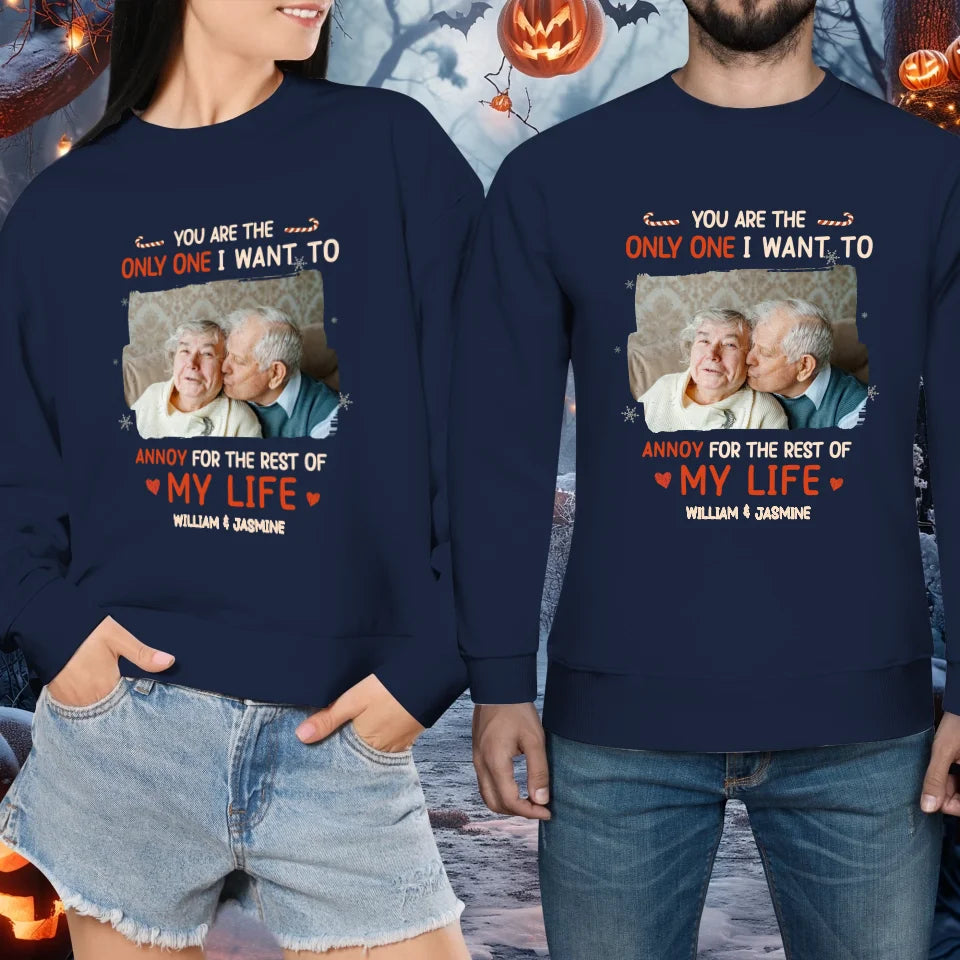 You Are The Only One I Want To - Custom Photo - Personalized Gift For Couples - Unisex Sweater