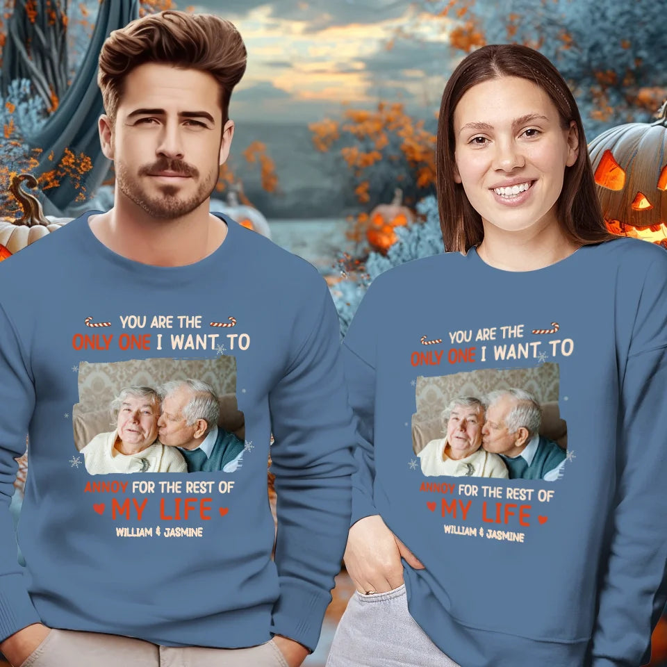 You Are The Only One I Want To - Custom Photo - Personalized Gift For Couples - Unisex Sweater