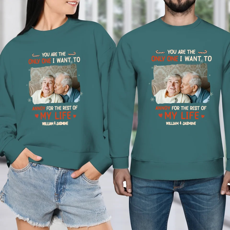 You Are The Only One I Want To - Custom Photo - Personalized Gift For Couples - Unisex Sweater