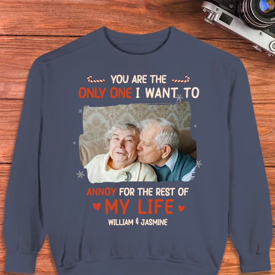 You Are The Only One I Want To - Custom Photo - Personalized Gift For Couples - Unisex Sweater