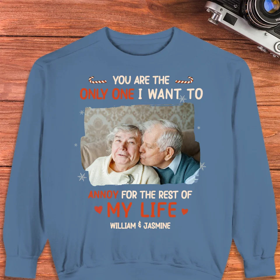 You Are The Only One I Want To - Custom Photo - Personalized Gift For Couples - Unisex Sweater