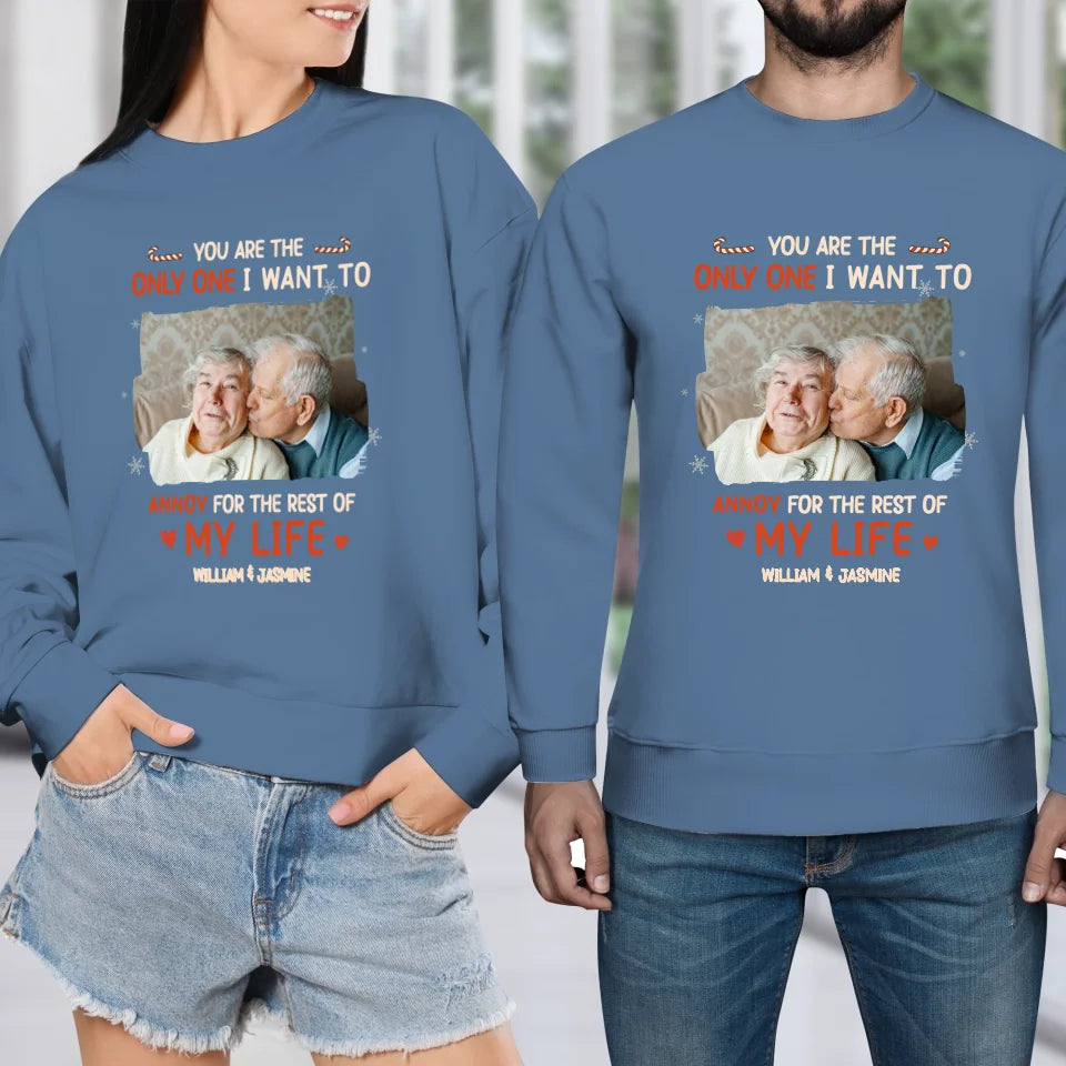 You Are The Only One I Want To - Custom Photo - Personalized Gift For Couples - Unisex Sweater