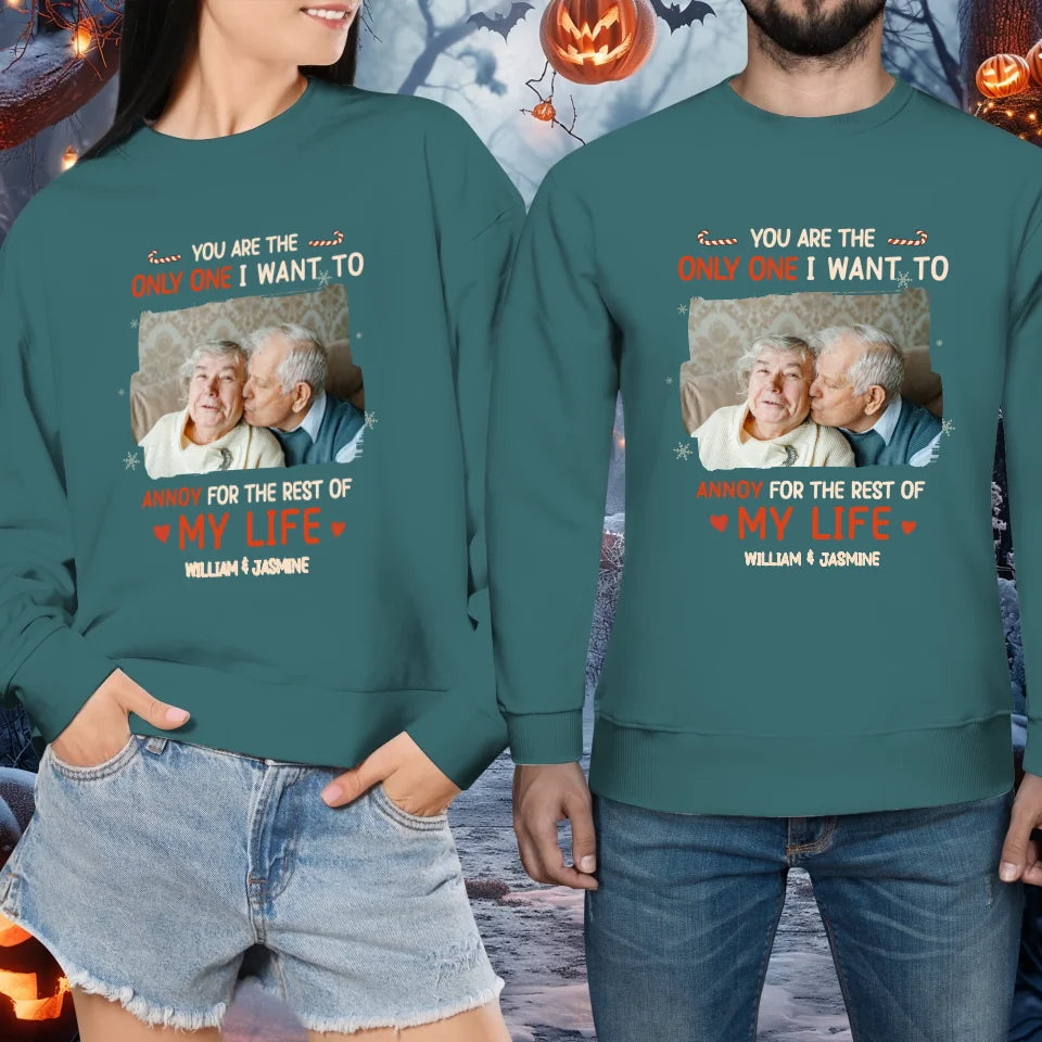 You Are The Only One I Want To - Custom Photo - Personalized Gift For Couples - Unisex Sweater