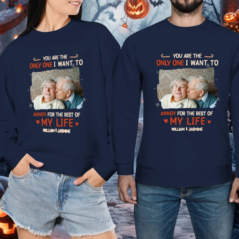 You Are The Only One I Want To - Custom Photo - Personalized Gift For Couples - Unisex Sweater