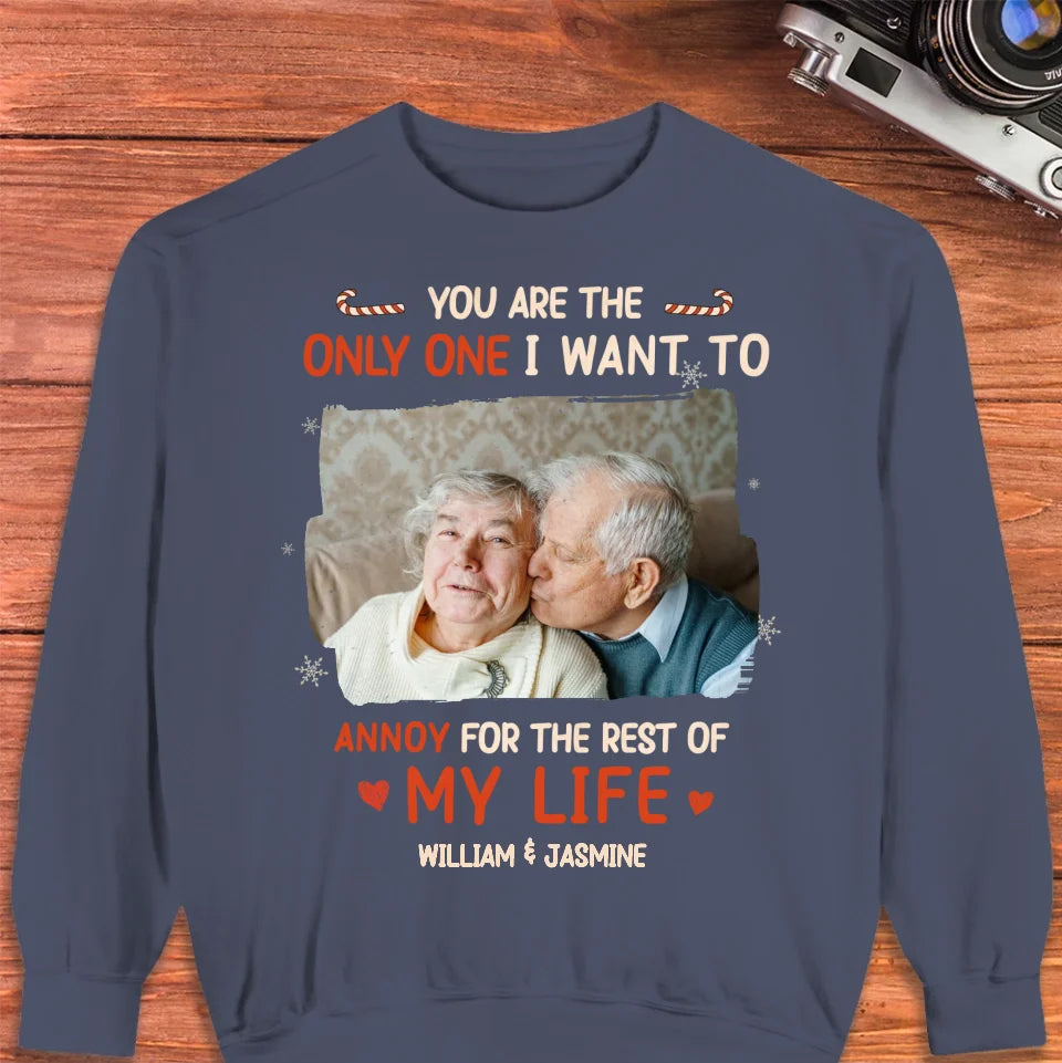 You Are The Only One I Want To - Custom Photo - Personalized Gift For Couples - Unisex Sweater