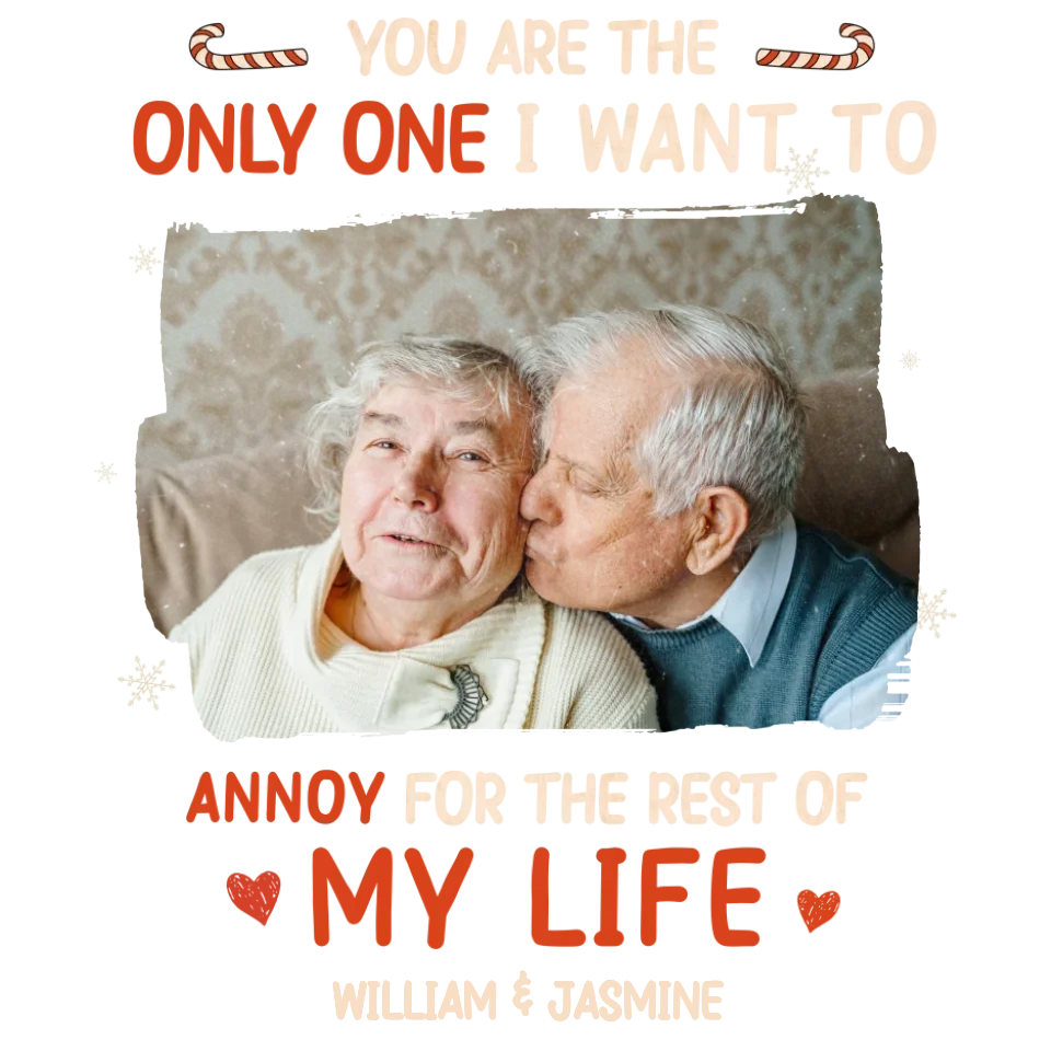 You Are The Only One I Want To - Custom Photo - Personalized Gift For Couples - Unisex Sweater